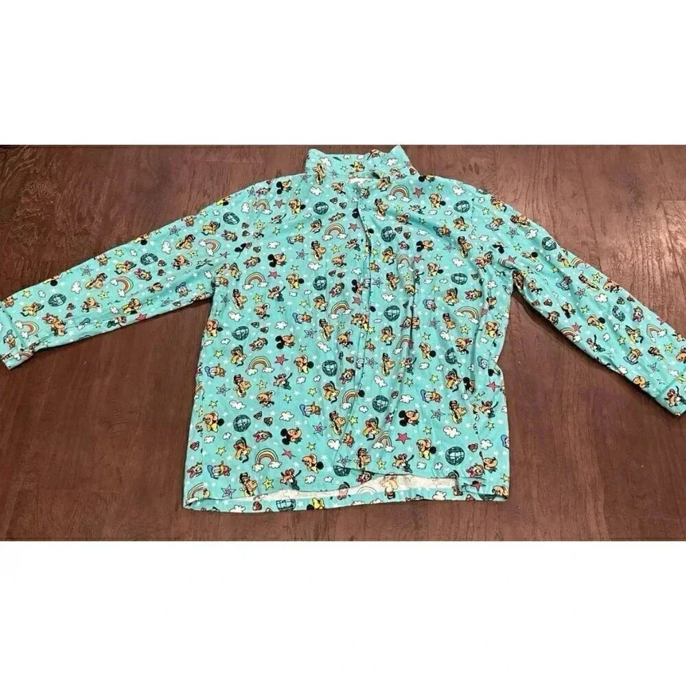 Rare htf Adult mickey mouse and friends sleep shirt b28